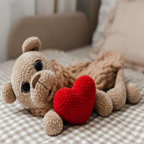 Crochet bear lovey pattern - Crochet pattern